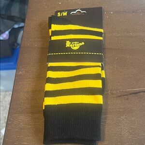 Dr. Martens Bold Black and Yellow Socks